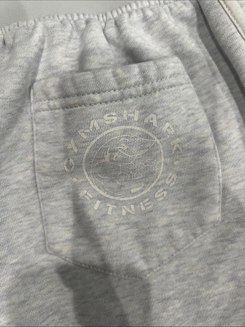 Gymshark Light Heather Gray Athletic Lounge Shorts - Picture 3 of 3